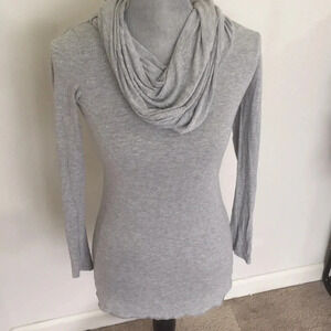 Casa Lee Gray Cowl Neck Top